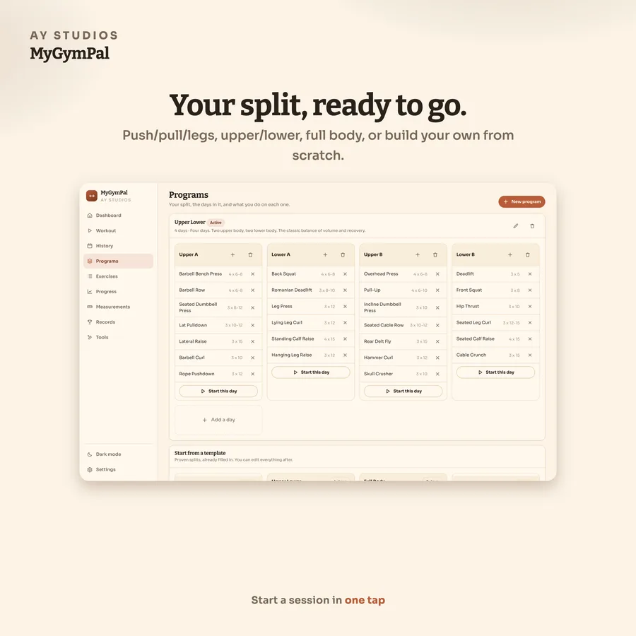 Workout Tracker by AY Studios
