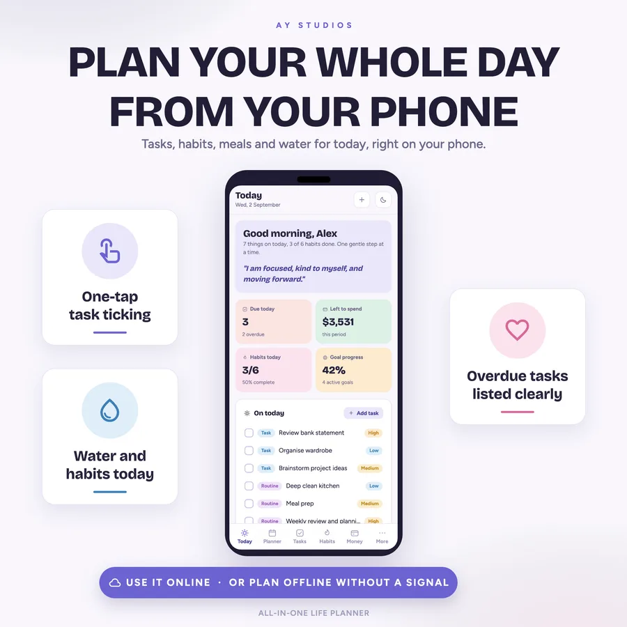 ADHD Life Planner by AY Studios